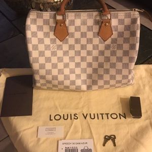 Speedy 30 Dam azur, alittle patina on the handles